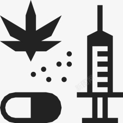 麻醉剂毒品注射器简单图标高清图片