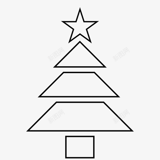 圣诞树绿色假日图标svg_新图网 https://ixintu.com 假日 圣诞树 派对 礼物 细树 绿色 耶稣 自然