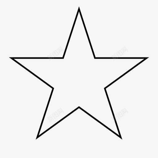 星几何多边形图标svg_新图网 https://ixintu.com 几何 多边形 形状 星