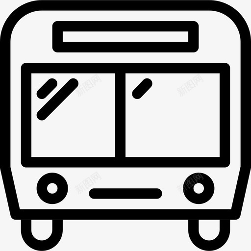 公共汽车公共交通道路图标svg_新图网 https://ixintu.com 公共交通 公共汽车 形状 旅行 旅行者 标志 过境 运输 道路