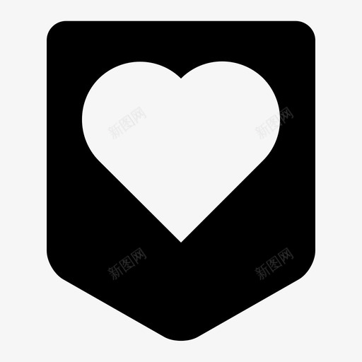 徽章心形徽章爱情徽章图标svg_新图网 https://ixintu.com 健康徽章 关系 医疗 婚姻 徽章 心形徽章 情人节 爱情徽章