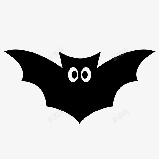 蝙蝠幽灵恐怖图标svg_新图网 https://ixintu.com 万圣节图标 假日 十月 幽灵 恐怖 恐惧 有趣 秋天的图标 蝙蝠