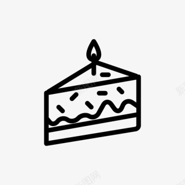 生日蛋糕庆祝蛋糕片图标图标