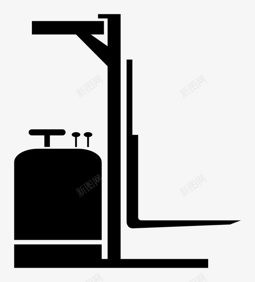 叉车窄通道叉车物料搬运图标svg_新图网 https://ixintu.com 制造厂 叉车 工业 工业物料搬运 工厂物料搬运 物料搬运 窄通道叉车