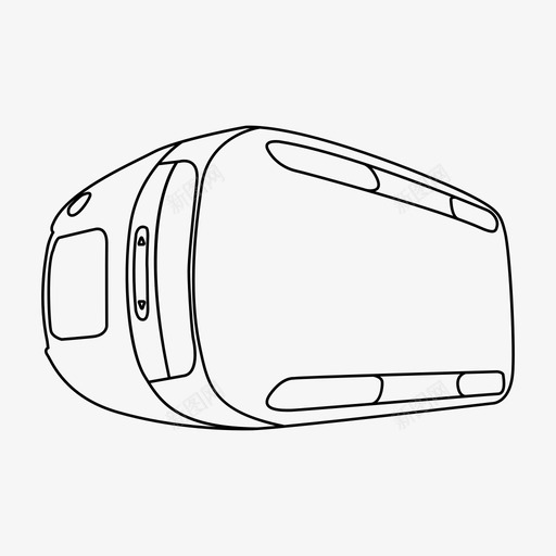 虚拟现实头盔图标svg_新图网 https://ixintu.com 虚拟现实头盔