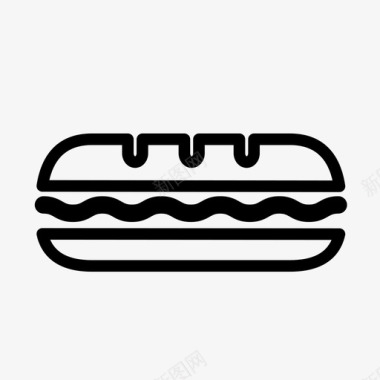 三明治潜艇三明治次级三明治图标图标