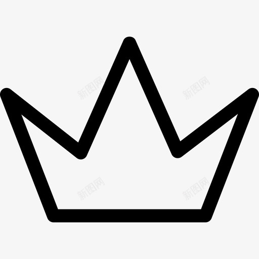 简单的皇冠轮廓形状皇冠图标svg_新图网 https://ixintu.com 形状 皇冠 简单的皇冠轮廓