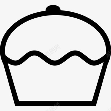 纸杯蛋糕招待糖果图标图标