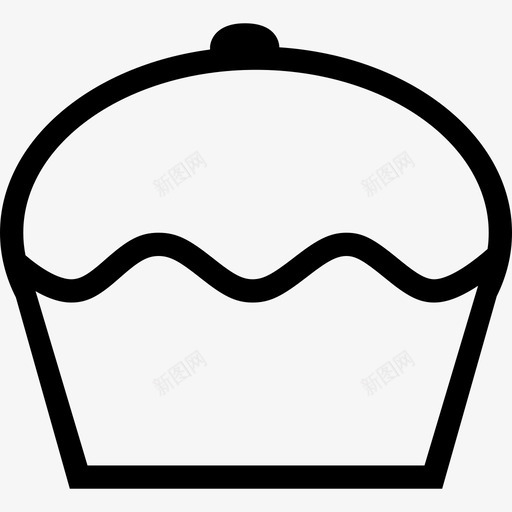 纸杯蛋糕招待糖果图标svg_新图网 https://ixintu.com 庆祝 招待 松饼 派对 点心 甜点 糕点 糖 糖果 糖霜 纸杯蛋糕