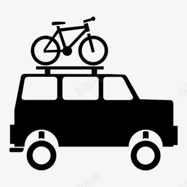 越野车山地自行车非机动娱乐图标图标