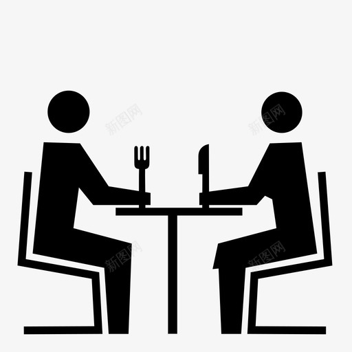 餐桌餐具餐厅图标svg_新图网 https://ixintu.com 人 刀 叉 外出就餐 晚餐 餐具 餐厅 餐桌