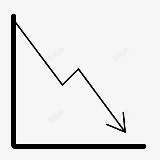 收缩上升趋势图标svg_新图网 https://ixintu.com 上升 利润 增长 投资组合 收缩 股票 营销 营销图标 趋势