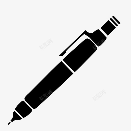 钢笔机械铅笔书写图标svg_新图网 https://ixintu.com 书写 机械铅笔 钢笔