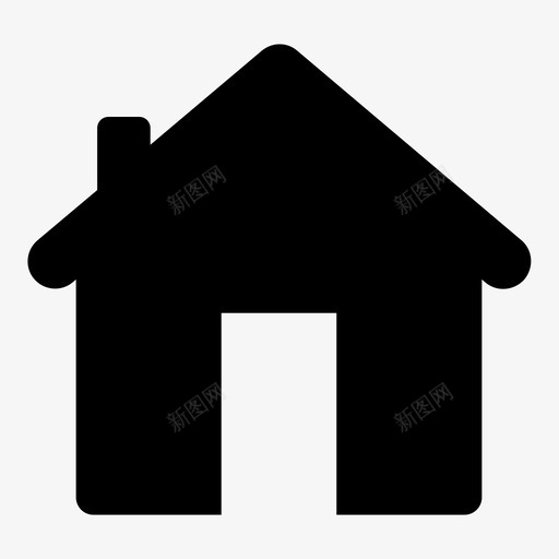 房子居住空间财产图标svg_新图网 https://ixintu.com 居住空间 房地产 房子 财产