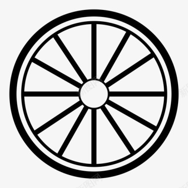 车轮货车轮胎图标图标