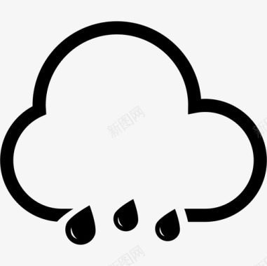 雨云天气科技图标图标