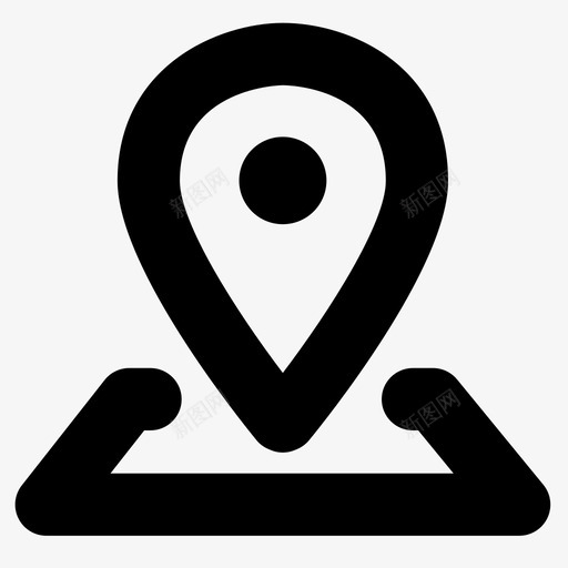 位置方向地图标记svg_新图网 https://ixintu.com 位置 图钉 地图标记 地点 方向