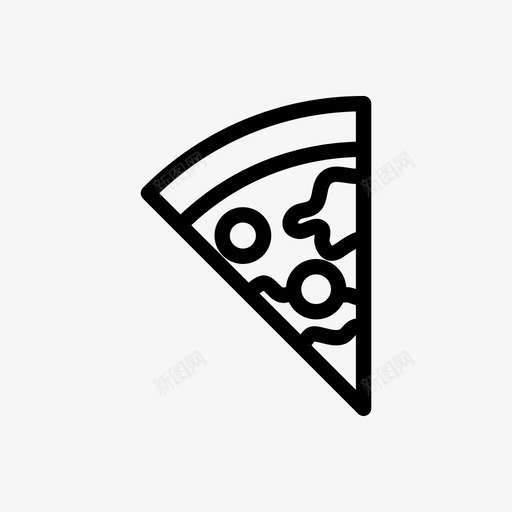 披萨零食披萨片图标svg_新图网 https://ixintu.com 垃圾食品 女孩们都在身边 快餐 意大利食品 披萨 披萨片 美味 零食 餐食