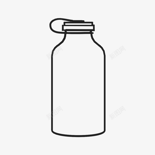 水凝胶水容器水瓶图标svg_新图网 https://ixintu.com 口渴 旅行 水凝胶 水合 水壶 水容器 水瓶