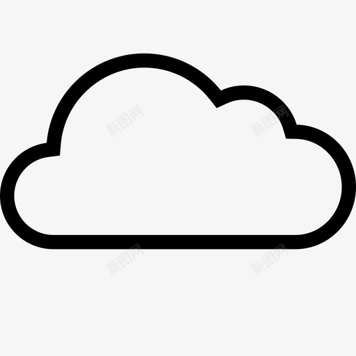 云多云数据图标svg_新图网 https://ixintu.com 云 多云 天气 天空 开放 数据