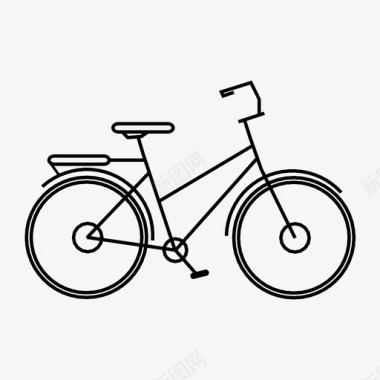 自行车交通工具公路自行车图标图标