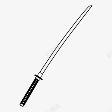 武士刀刀剁图标图标