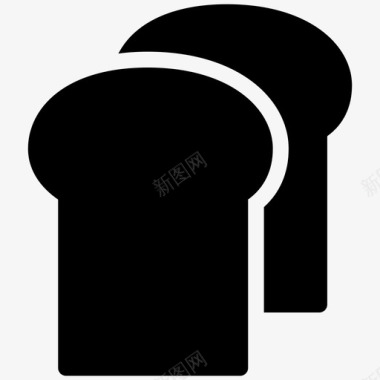 面包零食招牌图标图标