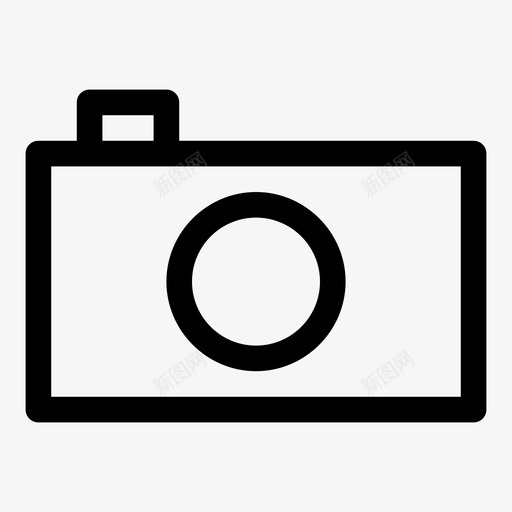 照相机带边框卷曲图标svg_新图网 https://ixintu.com 卷曲 图形 图标 带边框 形状 照片 照相机 简单 简单卷曲图标 线条