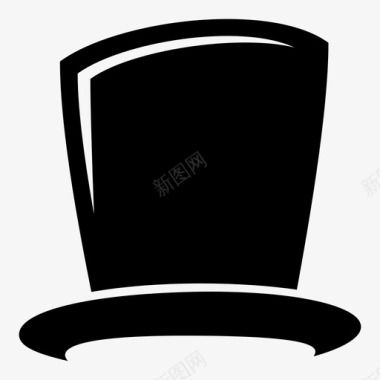 帽子绅士头饰图标图标