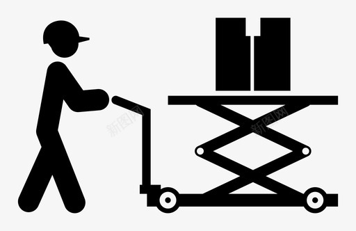 升降台物料搬运制造厂图标图标