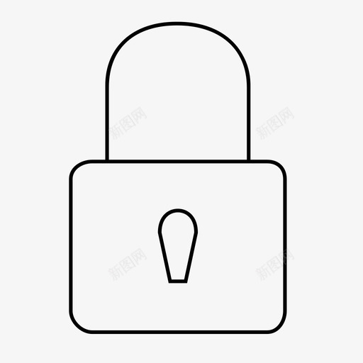 锁门禁密码图标svg_新图网 https://ixintu.com 密码 挂锁 钥匙孔 锁 门禁