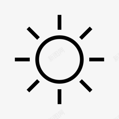 阳光温暖晴朗的天气图标图标