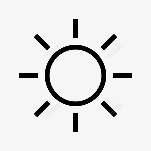 阳光温暖晴朗的天气图标svg_新图网 https://ixintu.com 晴朗的天气 温暖 炎热 白天 阳光