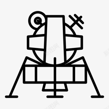 登月舱技术宇宙飞船图标图标