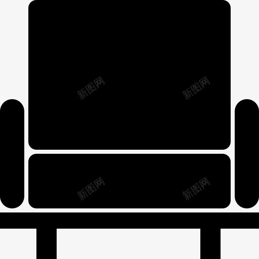椅子座位客厅图标svg_新图网 https://ixintu.com 客厅 家俱 座位 房子 扶手椅 椅子
