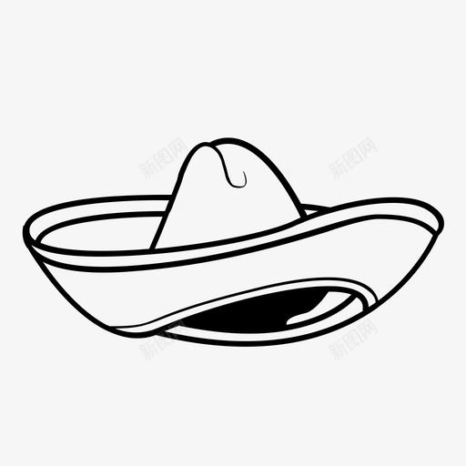 采购产品罩衫服装帽子图标svg_新图网 https://ixintu.com 传统 墨西哥 墨西哥帽子 头戴 帽子 服装 耳机 采购产品罩衫
