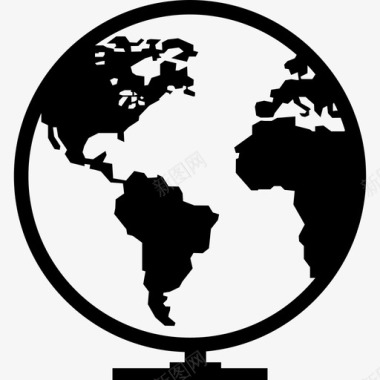 全球地图计算机和媒体1图标图标
