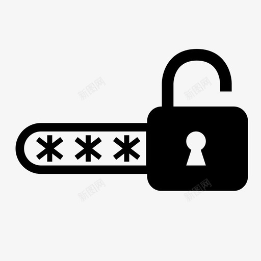 密码密钥机密图标svg_新图网 https://ixintu.com ssl 安全 密码 密钥 技术安全 挂锁 机密