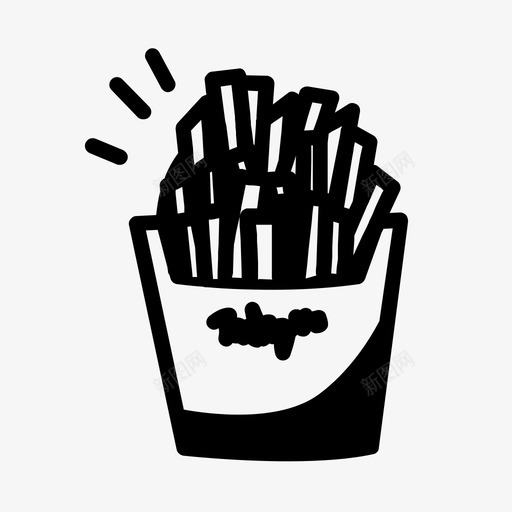炸薯条品牌套餐图标svg_新图网 https://ixintu.com 包装 品牌 垃圾食品 套餐 快餐 泰德罗杰斯 炸薯条 食品去