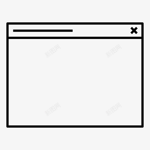 窗口应用程序框架图标svg_新图网 https://ixintu.com 大纲 应用程序 技术 框架 程序 窗口 软件