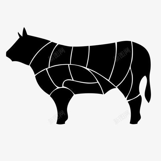 牛肉块肉饭图标svg_新图网 https://ixintu.com 活站 牛 牛肉块 肉 肉块 肉店 食物 饭