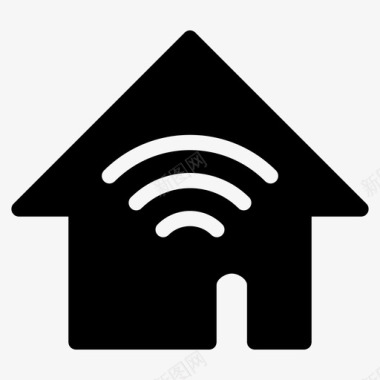 已连接家庭wifi信号安全图标图标