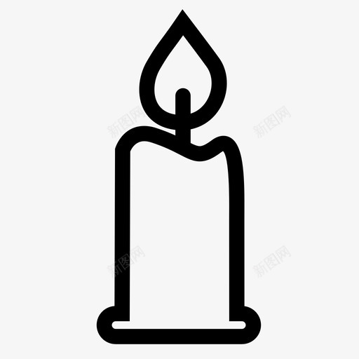 蜡烛燃烧的蜡烛火图标svg_新图网 https://ixintu.com 光 火 火焰 点燃 点燃的蜡烛 燃烧的蜡烛 蜡烛