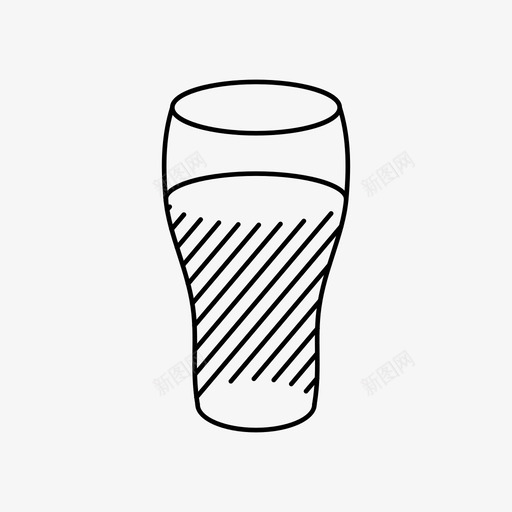 玻璃啤酒杯子图标svg_新图网 https://ixintu.com 啤酒 杯子 玻璃 饮料 饮用水