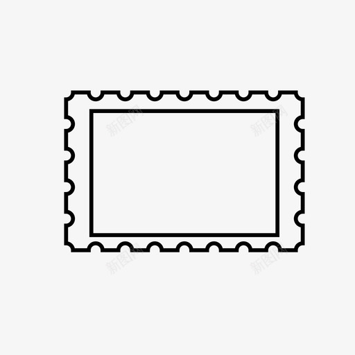 邮票相框图案图标svg_新图网 https://ixintu.com 图案 框架 相框 褶边图案 轮廓 边框 邮票 邮票边框