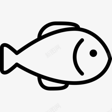 鱼动物新鲜图标图标