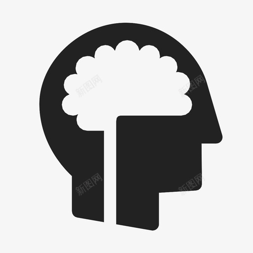 大脑思考智能图标svg_新图网 https://ixintu.com 人脑 大脑 实体 思维 思考 智力 智能 科学 记忆 进步