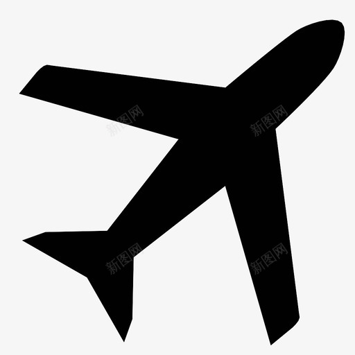 飞机到达离开图标svg_新图网 https://ixintu.com 假期 到达 旅行 目的地 离开 飞机 飞行
