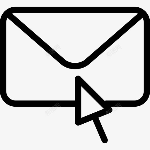 带光标的邮件internet信件图标svg_新图网 https://ixintu.com internet 信件 带光标的邮件 打开 新闻 消息 电子邮件-行 行图标 邮资