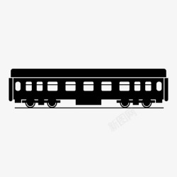 俄罗斯火车卧铺火车旅行运输图标高清图片